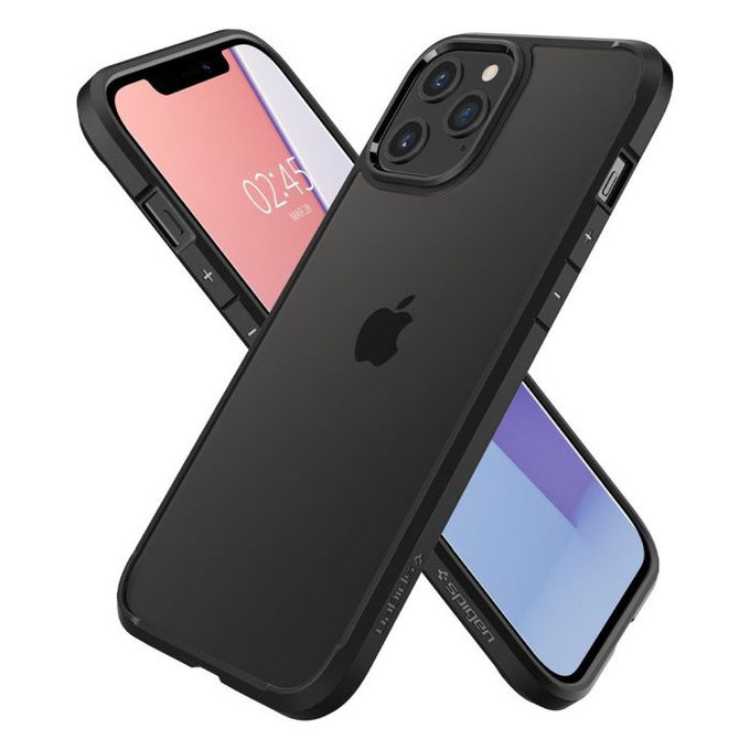 Spigen - Case Ultra Hybrid for iPhone 12 & 12 Pro, black