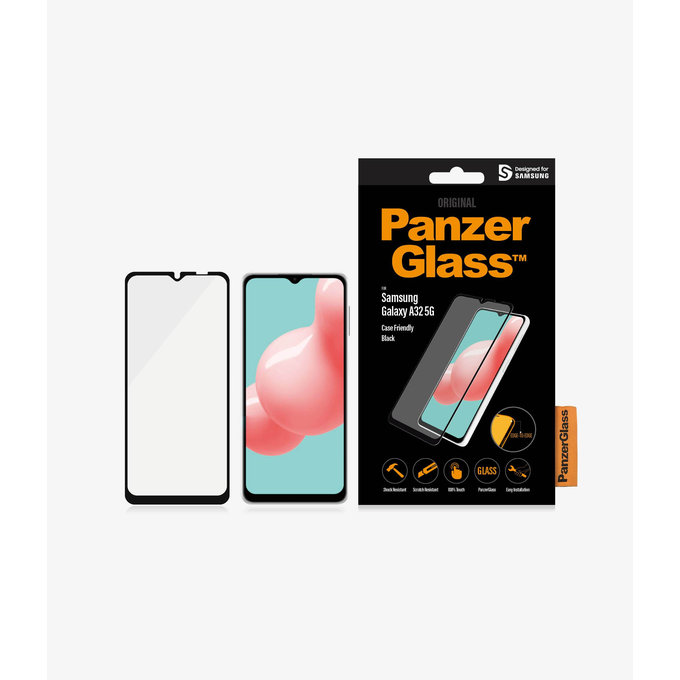 PanzerGlass - Tempered glass Case Friendly for Samsung Galaxy A32 5G, black