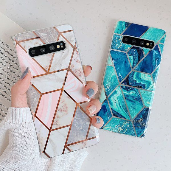 Tech-Protect - Marble case for iPhone SE 2020/8/7, pink