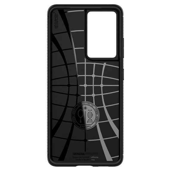 Spigen - Case Rugged Armor for Samsung Galaxy S21 Ultra, black