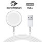 Magnetic charging cable for Apple Watch, USB-A, 1 m, Stainless Steel, bulk