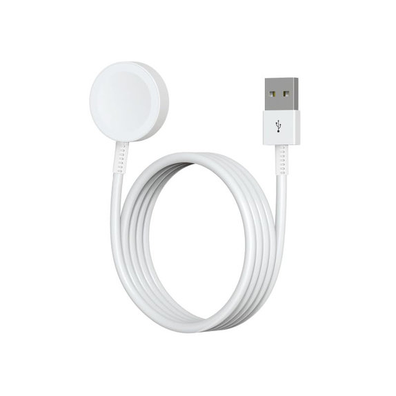 Magnetic charging cable for Apple Watch, USB-A, 1 m, Stainless Steel, bulk
