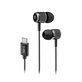 SBS - Headphones Studio Mix 100C with Microphone, USB-C, black
