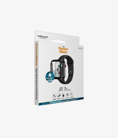 PanzerGlass - Tempered Glass Full Body AB for Apple Watch 4, 5, 6, SE (1st gen) & SE (2nd gen) 40mm, black