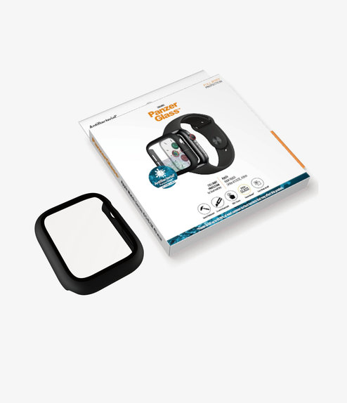 PanzerGlass - Tempered Glass Full Body AB for Apple Watch 4, 5, 6, SE (1st gen) & SE (2nd gen) 40mm, black