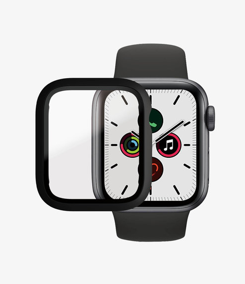 PanzerGlass - Tempered Glass Full Body AB for Apple Watch 4, 5, 6, SE (1st gen) & SE (2nd gen) 40mm, black