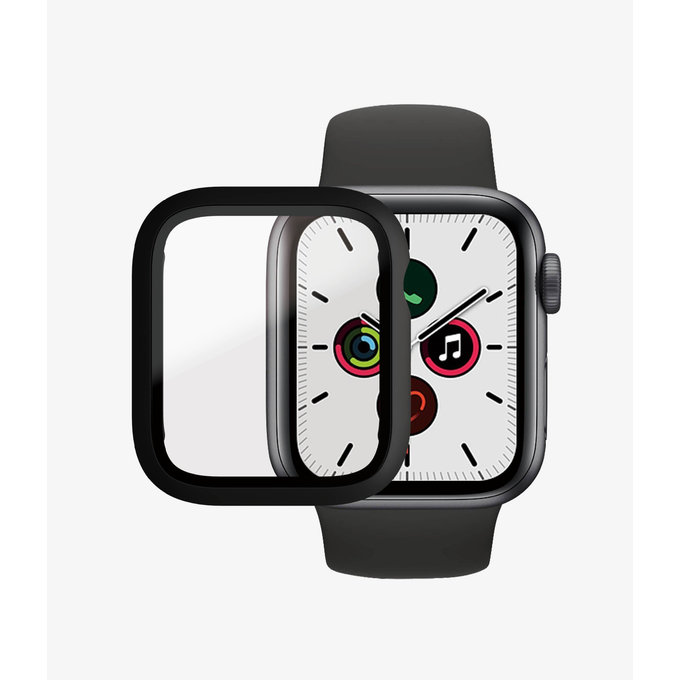 PanzerGlass - Tempered Glass Full Body AB for Apple Watch 4, 5, 6, SE (1st gen) & SE (2nd gen) 40mm, black