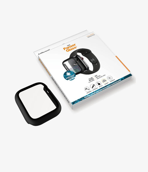 PanzerGlass - Tempered Glass Full Body AB for Apple Watch 4, 5, 6, SE (1st gen) & SE (2nd gen) 44mm, black