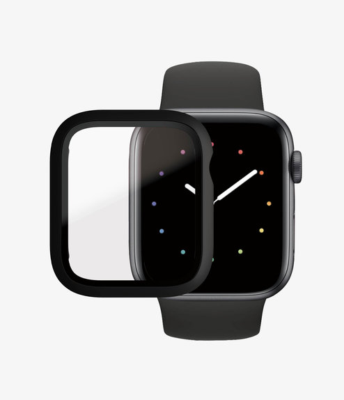 PanzerGlass - Tempered Glass Full Body AB for Apple Watch 4, 5, 6, SE (1st gen) & SE (2nd gen) 44mm, black