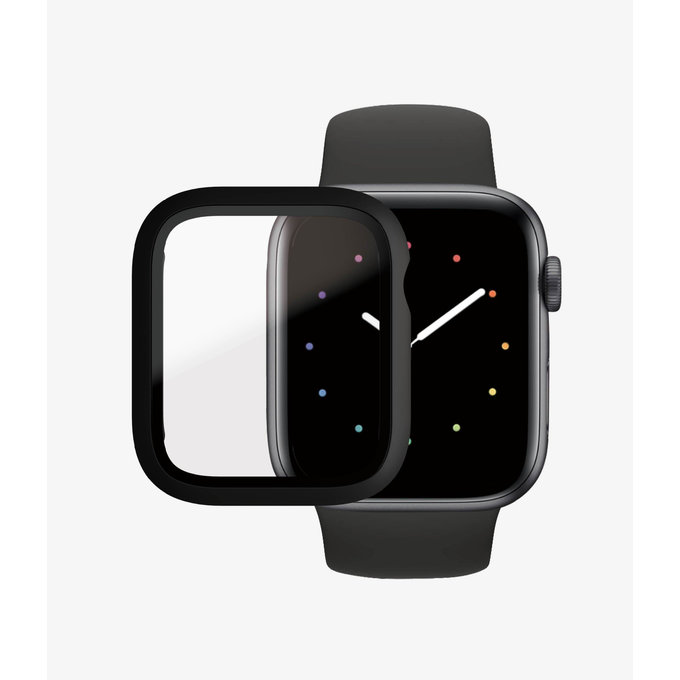 PanzerGlass - Tempered Glass Full Body AB for Apple Watch 4, 5, 6, SE (1st gen) & SE (2nd gen) 44mm, black