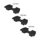 Xiaomi Mi Electric Scooter 1S, 2 M365, Essential, Pro, Pro 2 - Vibration Dampers (Black) - 3pcs