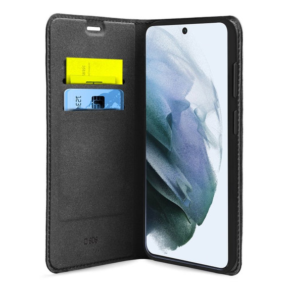 SBS - Case Book Wallet Lite for Samsung Galaxy S21 FE, black