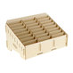 Universal wooden stand / organizer for phones with 24 compartments