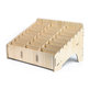 Universal wooden stand / organizer for phones with 24 compartments