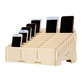 Universal wooden stand / organizer for phones with 24 compartments