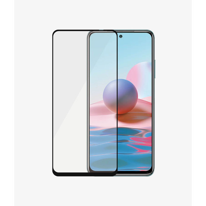 PanzerGlass - Tempered Glass Case Friendly for Xiaomi Redmi Note 10, 10S, black