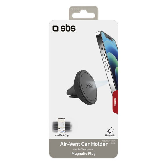 SBS - Car Vent Holder, Magnetic, round, black