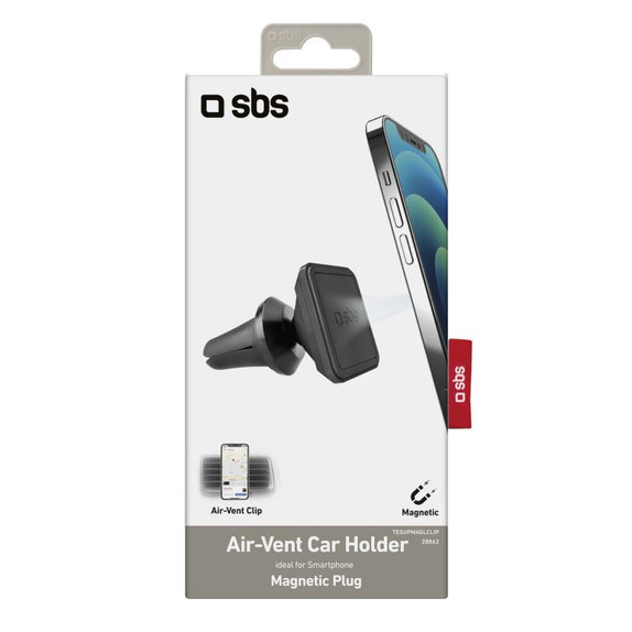 SBS - Car Vent Holder, Magnetic, square, black