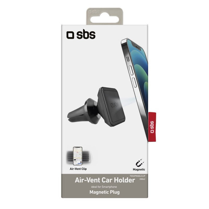 SBS - Car Vent Holder, Magnetic, square, black