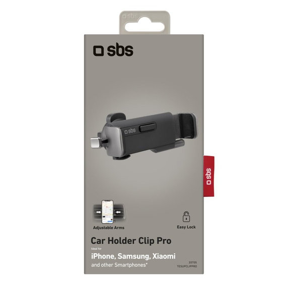 SBS - Car Mount Clip Pro, Universal Vent Mount, black