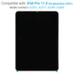 LCD Display for iPad Pro 11.0" (3rd Gen 2021, 4th Gen 2022), Touch Screen without Frame, Refurbished