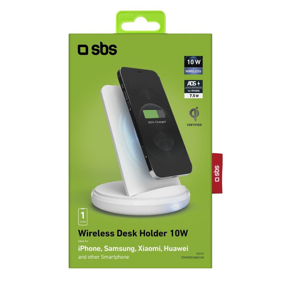 SBS - Wireless Table Charger, white