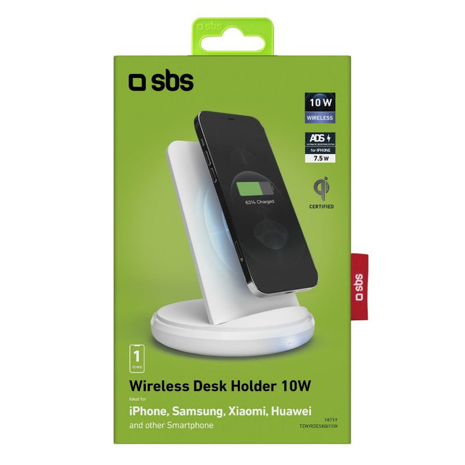 SBS - Wireless Table Charger, white