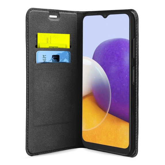 SBS - Case Book Wallet Lite for Samsung Galaxy A22 5G, black