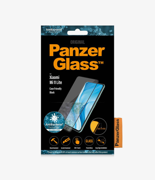 PanzerGlass - Tempered glass Case Friendly for Xiaomi Mi 11 Lite, black