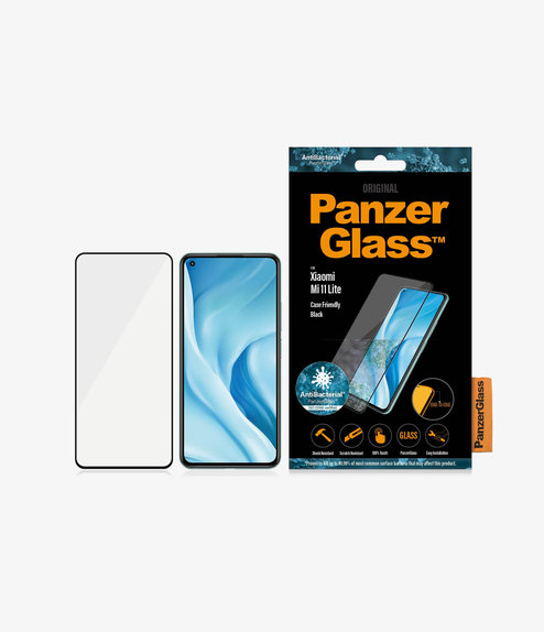 PanzerGlass - Tempered glass Case Friendly for Xiaomi Mi 11 Lite, black