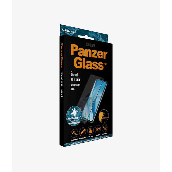 PanzerGlass - Tempered glass Case Friendly for Xiaomi Mi 11 Lite, black