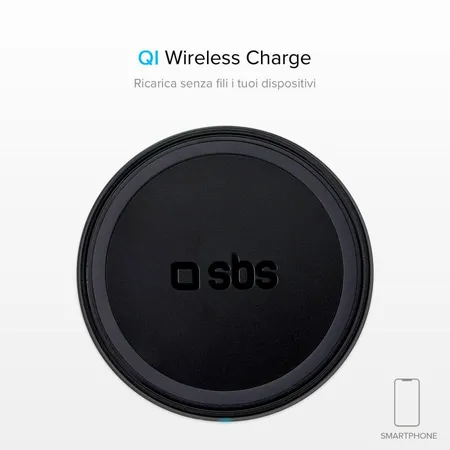 SBS - Wireless Charger with QI, black