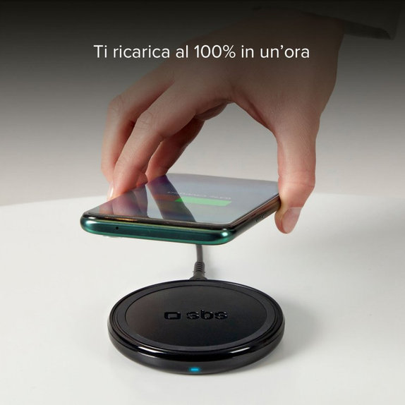 SBS - Wireless Charger with QI, black