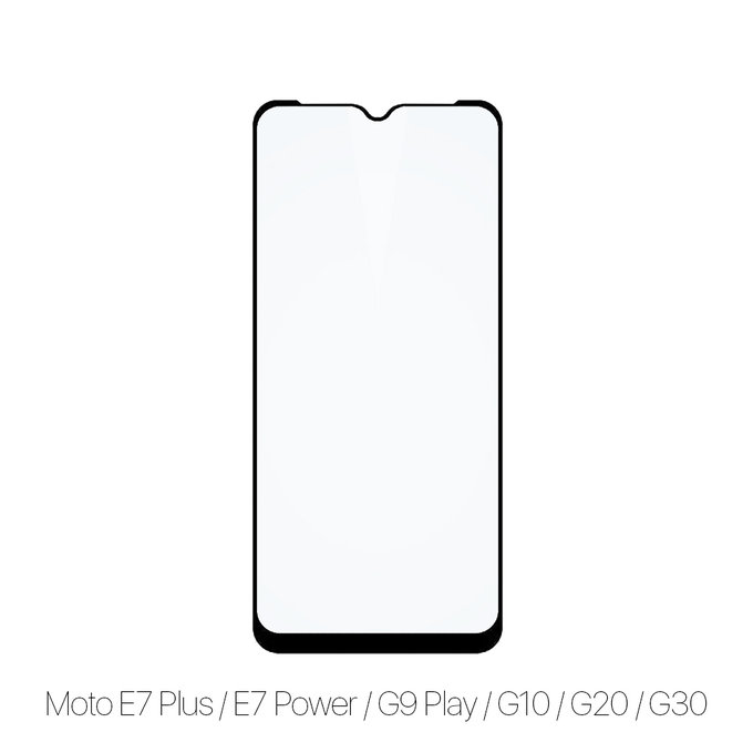 FixPremium FullCover Glass - Tempered Glass for Motorola Moto E7 Plus, E7 Power, G9 Play, G10, G20 & G30