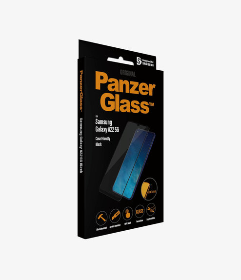 PanzerGlass - Tempered glass Case Friendly for Samsung Galaxy A22 5G, black