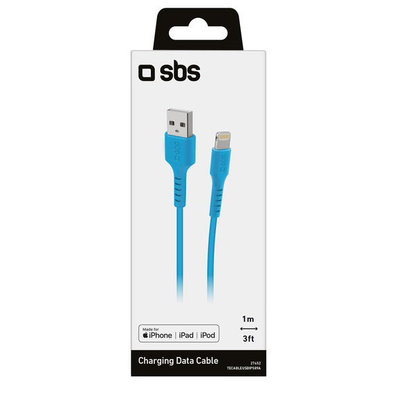 SBS - Lightning / USB Cable (1m), blue