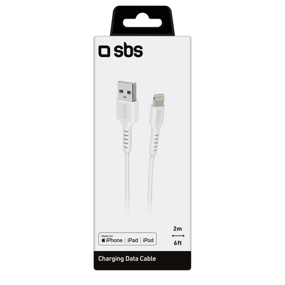 SBS - Lightning / USB Cable (2m), white