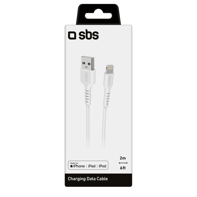 SBS - Lightning / USB Cable (2m), white