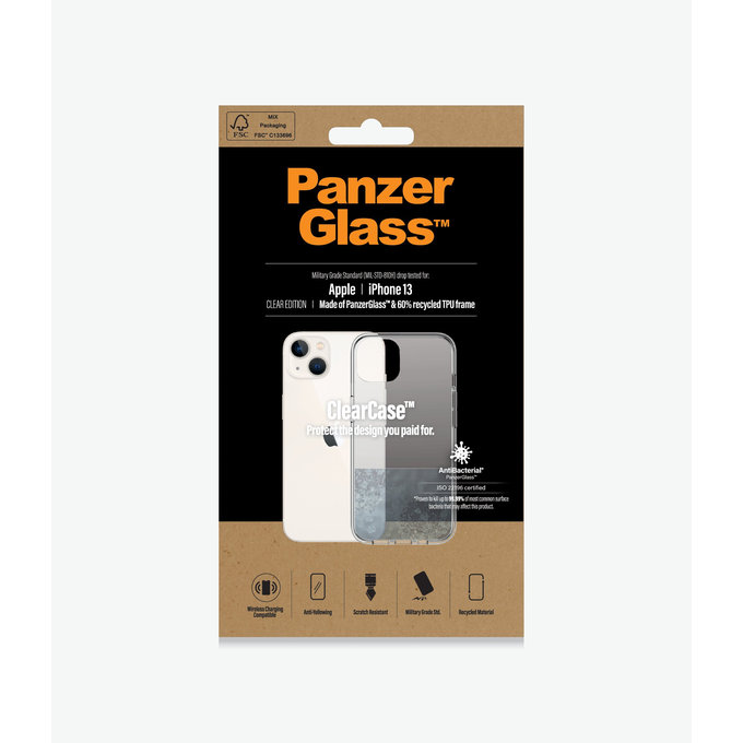 PanzerGlass - Case ClearCase AB for iPhone 13, transparent