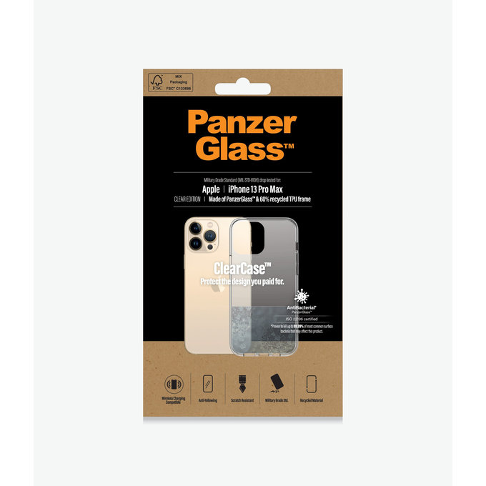 PanzerGlass - Case ClearCase AB for iPhone 13 Pro Max, transparent