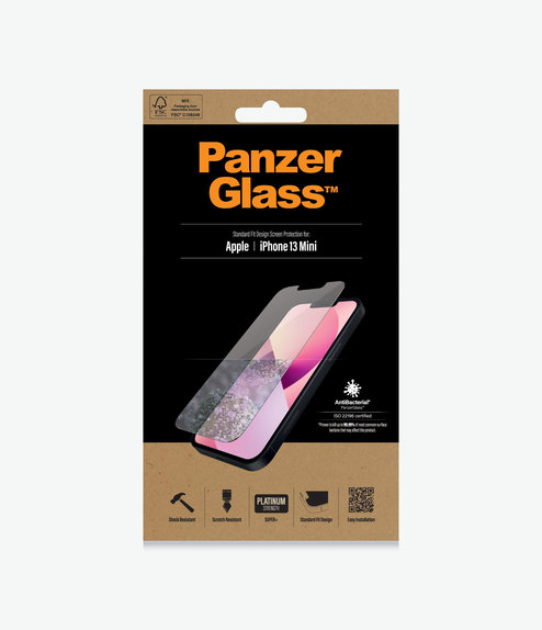 PanzerGlass - Tempered Glass Standard Fit AB for iPhone 13 mini, transparent