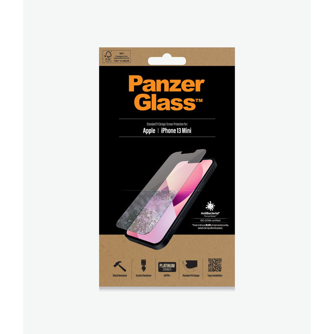 PanzerGlass - Tempered Glass Standard Fit AB for iPhone 13 mini, transparent
