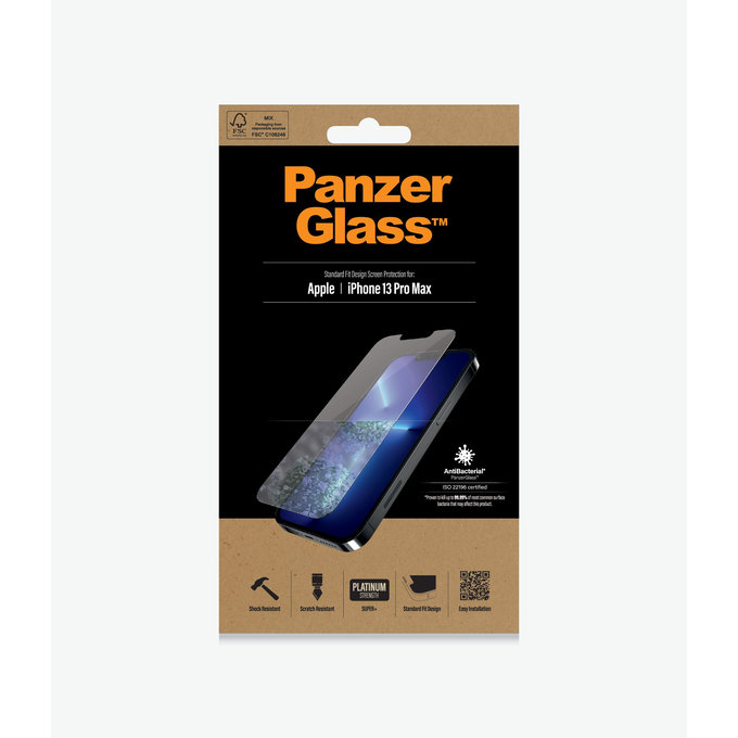PanzerGlass - Tempered Glass Standard Fit AB for iPhone 13 Pro Max & 14 Plus, transparent