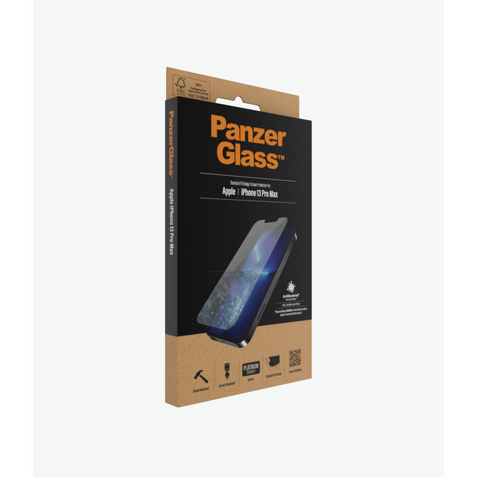 PanzerGlass - Tempered Glass Standard Fit AB for iPhone 13 Pro Max & 14 Plus, transparent