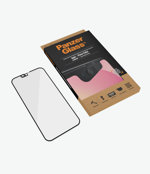 PanzerGlass - Tempered glass Case Friendly CamSlider AB for iPhone 13 mini, black