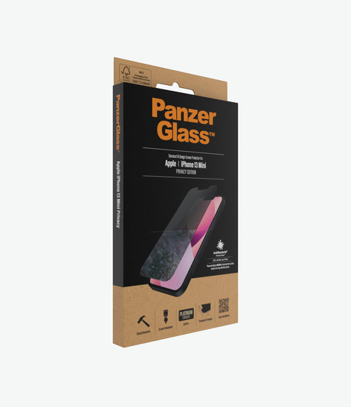 PanzerGlass - Tempered Glass Standard Fit Privacy AB for iPhone 13 mini, transparent
