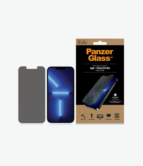 PanzerGlass - Tempered Glass Standard Fit Privacy AB for iPhone 13 Pro Max & 14 Plus, transparent