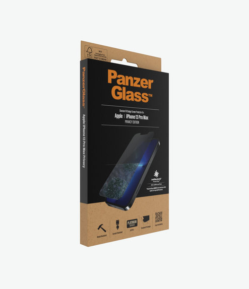 PanzerGlass - Tempered Glass Standard Fit Privacy AB for iPhone 13 Pro Max & 14 Plus, transparent