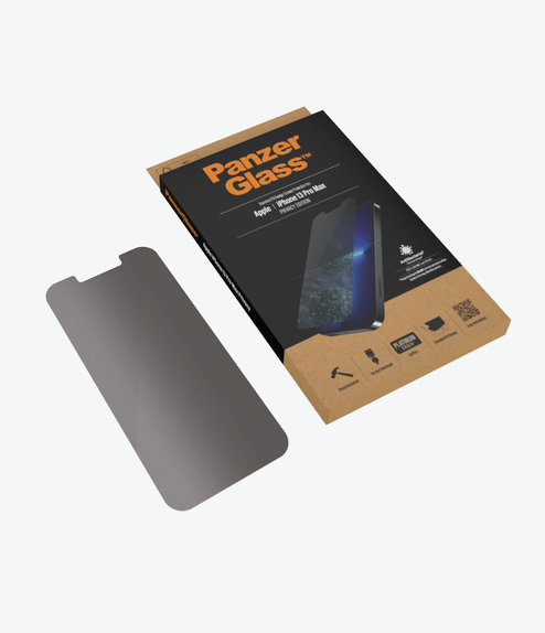 PanzerGlass - Tempered Glass Standard Fit Privacy AB for iPhone 13 Pro Max & 14 Plus, transparent
