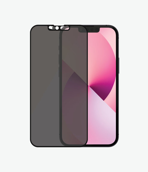 PanzerGlass - Tempered glass Case Friendly Privacy CamSlider AB for iPhone 13 mini, black